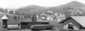 Historic photo of a train, Norfolk, Connecticut.
