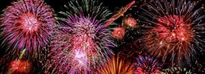Photo of Fourth of July fireworks.