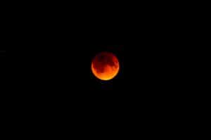 Photo of a lunar eclipse.