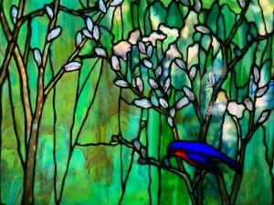 Tiffany stained glass window one of many making Norfolk CT a destination for stained glass historians.