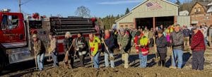 Photo of the groundbreaking for Norfolk, Connecticut's new fire house.